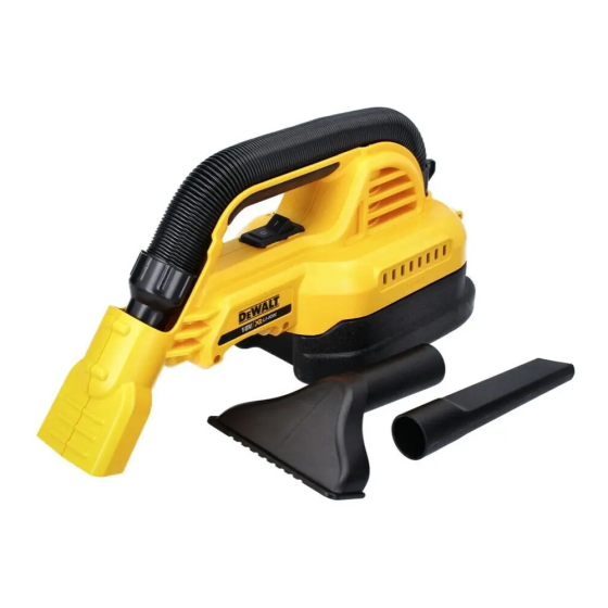 Професійний пилосос акумуляторний DeWALT DCV517N : без АКБ, об’єм 1.9л, шланг 1м (DCV517N) Київ