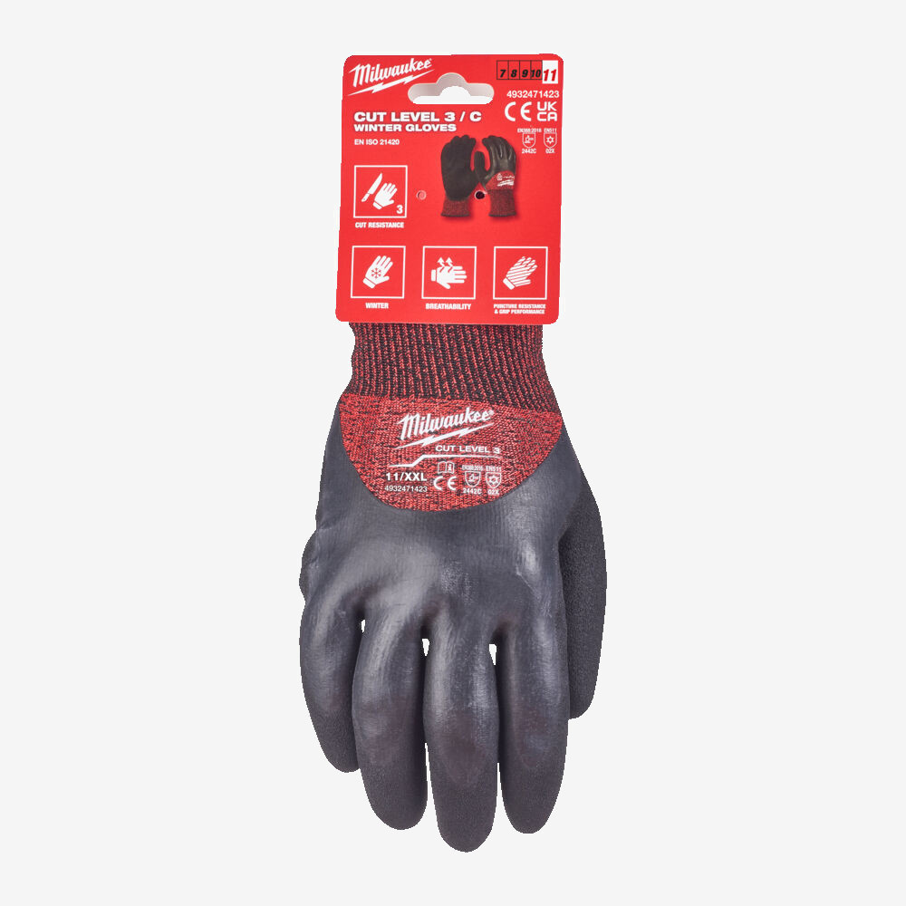 Перчатки MILWAUKEE с сопротивлением порезам 3/С уровня, зимние, 11/XXL Одеса - фото 2