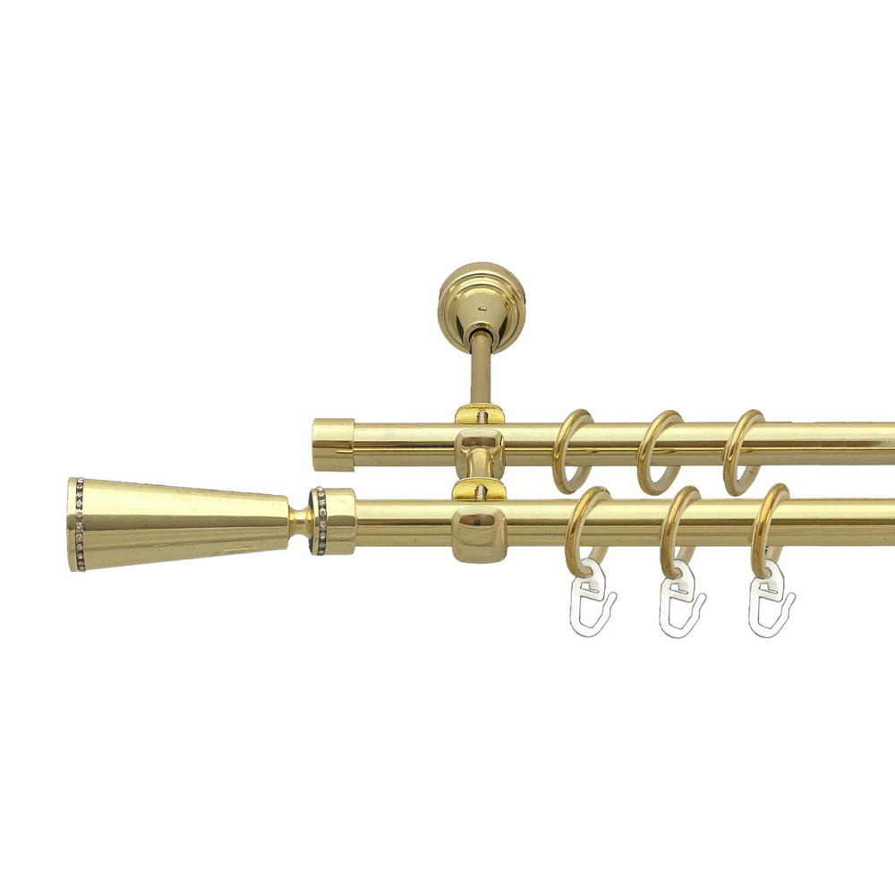 Карниз Orvit Меркурія металевий дворядний відкритий Золото 16\16 мм 300 см (00-00014258) Львів - фото 1