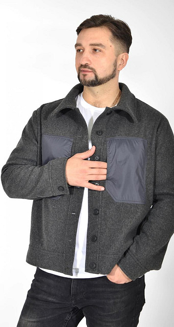 Стильна кашемірова куртка з оздобленням (56) Київ - фото 6