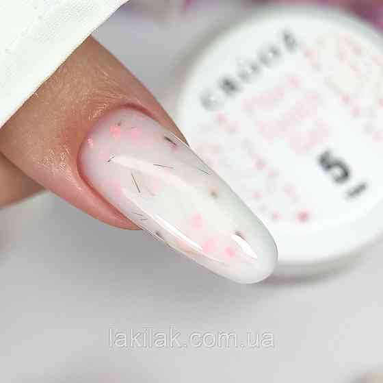 Гель для нарощення нігтів Crooz Flora Touch Gel 05 (з сухоцвітами) 15мл Херсон