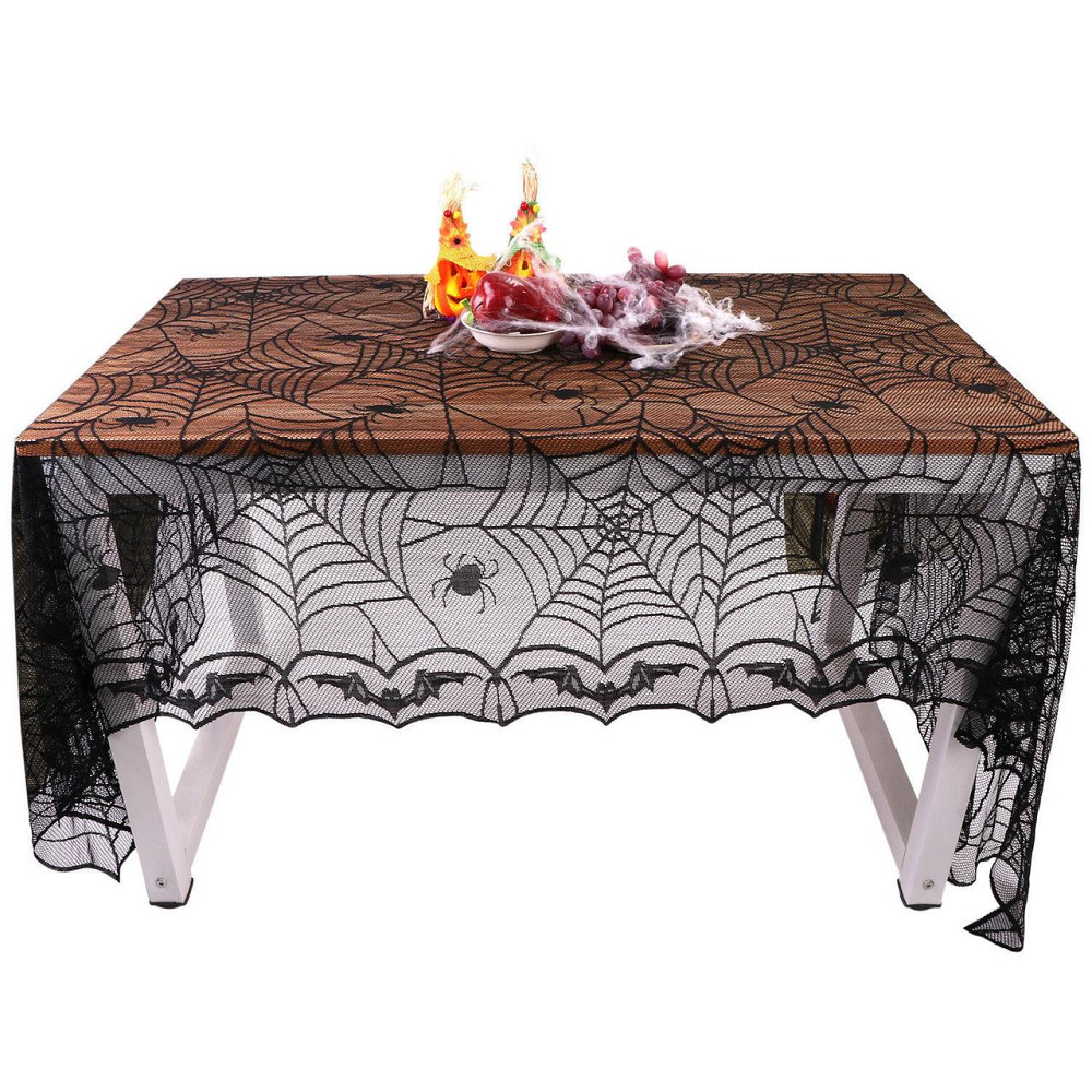 Скатертина на Хелловін 244 на 122 см чорний Київ - фото 1