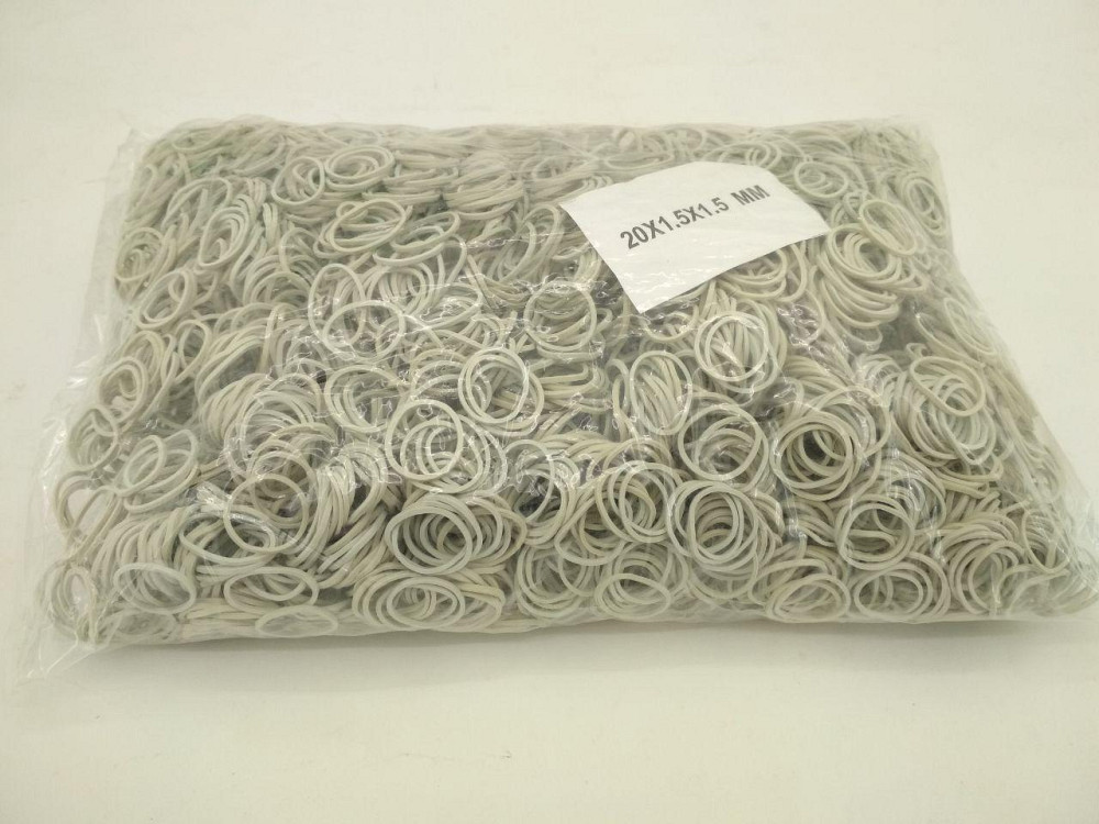 Гумка для грошей 20мм біла 1 кг "Plast" Харків - фото 3