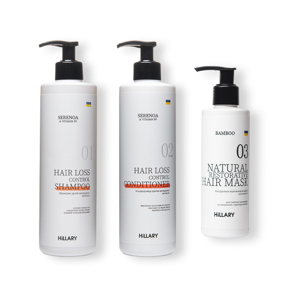 Комплекс Serenoa & РР Hair Loss Control + Натуральна маска Bamboo Київ - фото 1