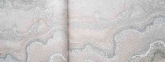 Шпалери вінілові на флізеліні AS creation Della Natura 1.06Х10 абстракція хвилі бежеві сріблясті білі Київ