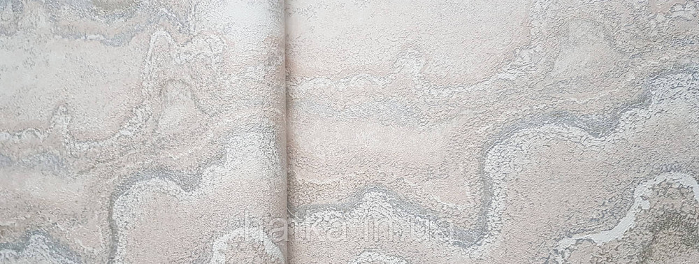 Обои виниловые на флизелине AS creation Della Natura 1.06Х10 абстракция волны бежевые серебристые белые Киев - изображение 1