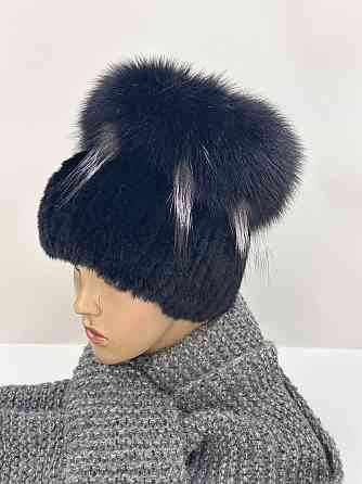 Шапка женская меховая кубанка Венера Черный Харьков