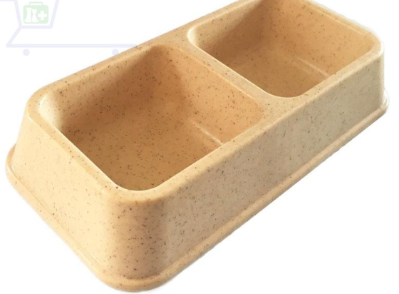 Миска для собаки пластиковая двойная пластиковая Мрамор 20-24 (10.5см) Киев