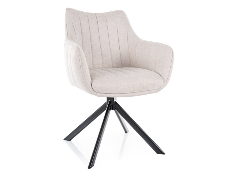 Стілець AZALIA BREGO чорний каркас/світлий беж 22 Київ - фото 1