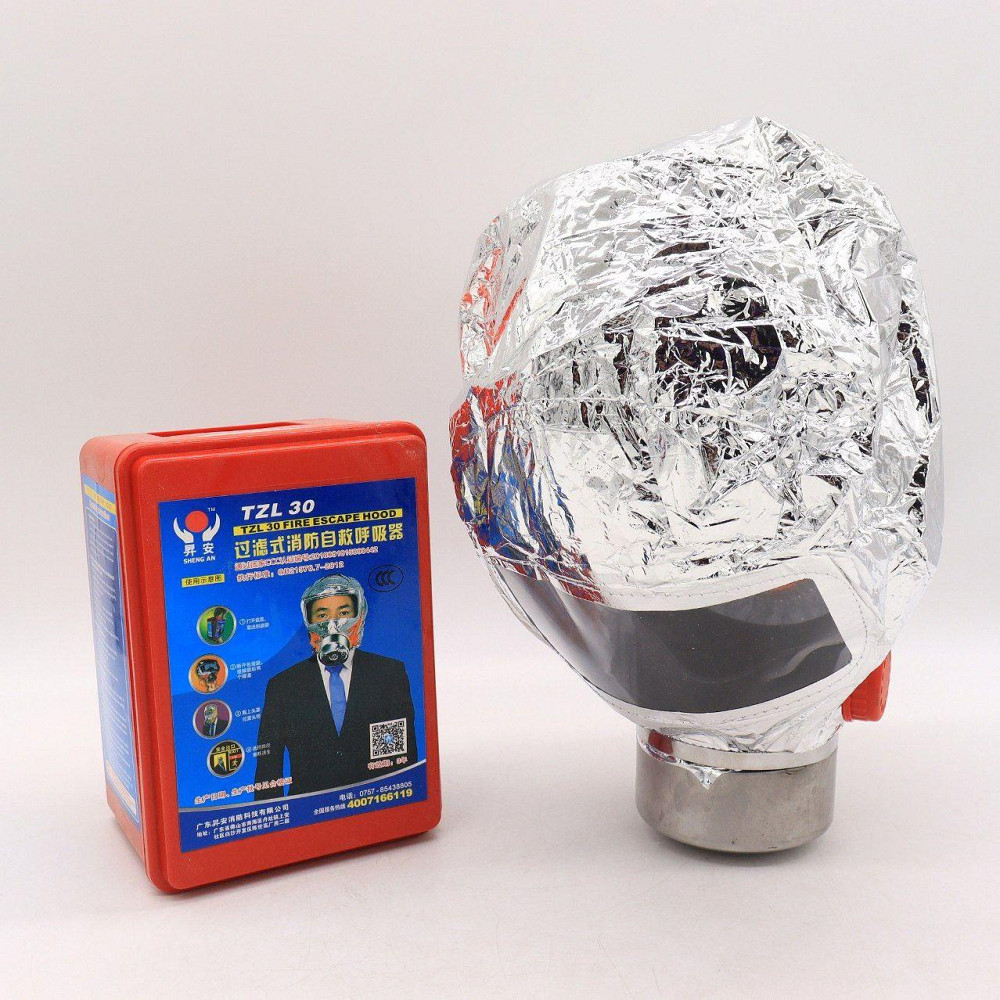 Протигаз для захисту від хімічних речовин із фільтром Fire mask / Протипожежна маска на 30 хвилин Київ - фото 10