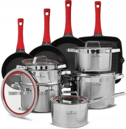 Zwieger Klassiker Комплект Garnków 11el. + Сковорідки 20/24/28cm Grillowa (ZWKK6) Киев