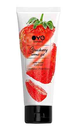 Универсальный ароматизированный увлажняюший гель-лубрикант OYO - Strawberry aroma gel, 75 ml. Sex Aura Киев
