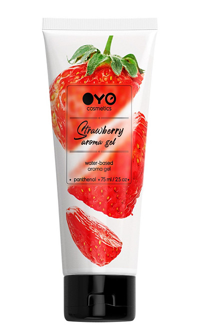 Универсальный ароматизированный увлажняюший гель-лубрикант OYO - Strawberry aroma gel, 75 ml. Sex Aura Киев - изображение 1