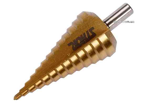 Свердло конічне ступінчасте титанове по металу STHOR : Ø= 4-39 мм HSS 4241, [10/40] Одеса