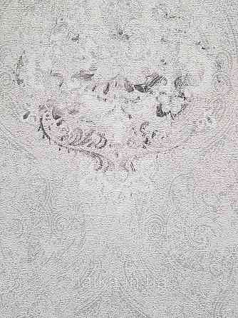 Обои винил на флизелине горячего тиснения DU&KA  Voyage1.06х10 вензеля фон восточный рисунок  белые серые Киев