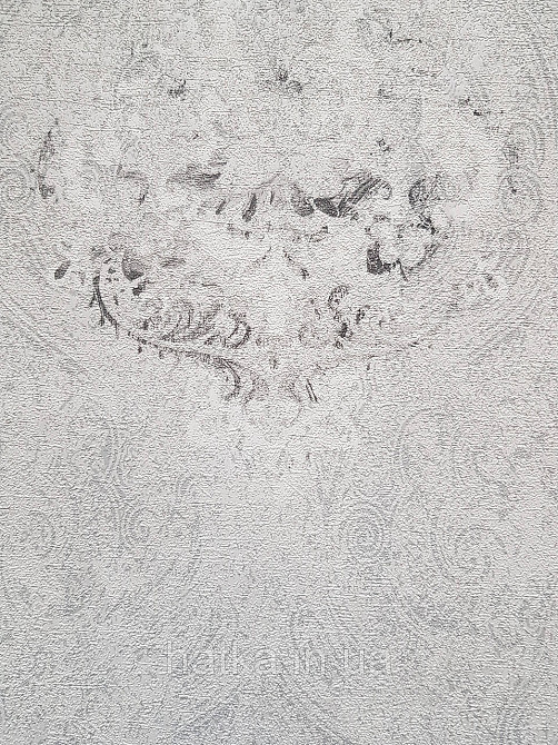 Обои винил на флизелине горячего тиснения DU&KA  Voyage1.06х10 вензеля фон восточный рисунок  белые серые Киев - изображение 3