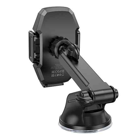 Тримач для мобiльного з БЗП BOROFONE BH214 Adelante wireless fast charging car holder(center console) Black (6941991109782) Київ