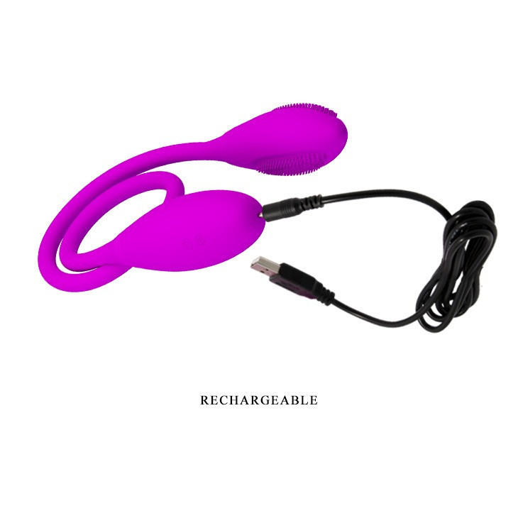Вібратор із силікону для подвійної стимуляції Snaky Vibe Sex Aura Київ - фото 7