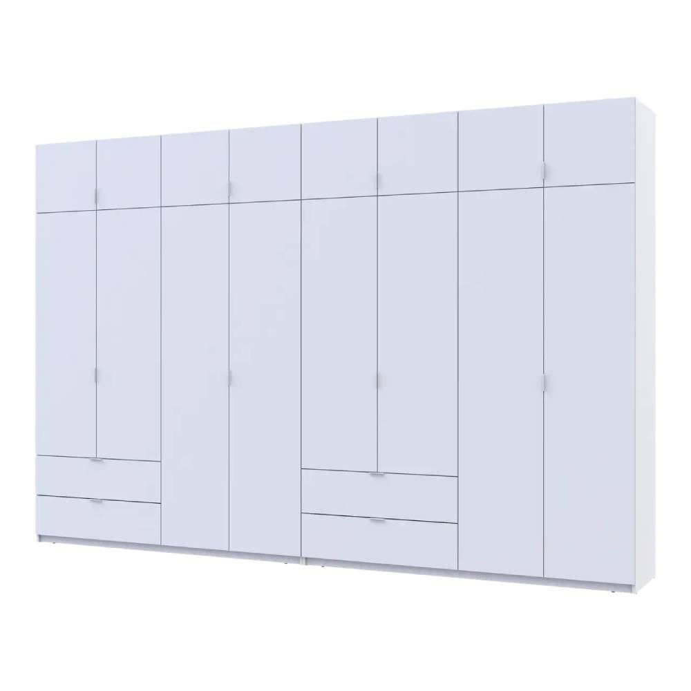 Шкаф для одежды Doros Лукас Белый 4+4 ДСП 360х50х240 DRS-011692 (42005142) Днепр - изображение 1