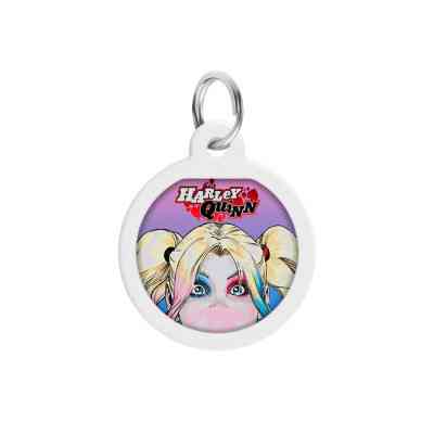 Адресник для животных WAUDOG Smart ID с QR паспортом "Харли Квинн" круг 30 мм (230-1001) Винница