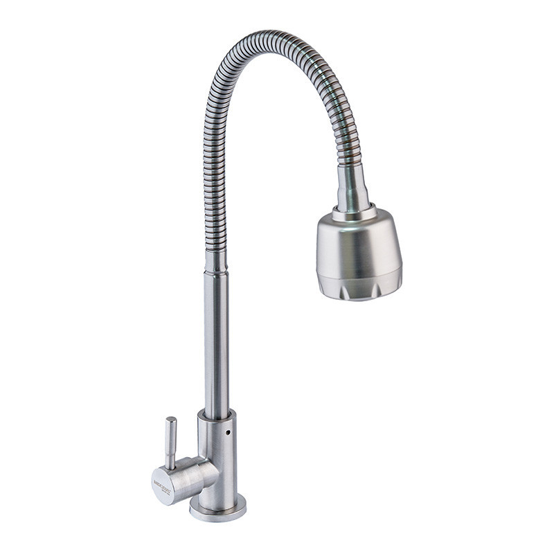 Монокран для холодної води Mixxus Mono-01.SUS Reflector з нерж. сталі з гнучким виливом (MI6069) Чернівці - фото 1