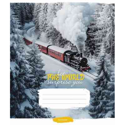 Зошит Школярик Let the world surprise you 60 аркушів клітинка (060-3548K) Вінниця