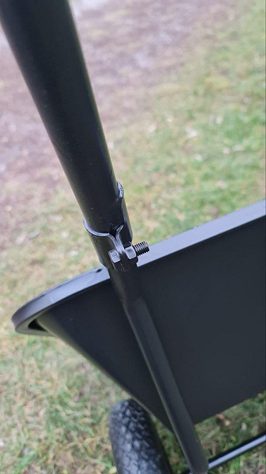 Тачка садовая Garden joys Чорная 110/200л Тачка для перевозки мусора Тачка для перевозки песка Тачка для груза Белая Церковь - изображение 5