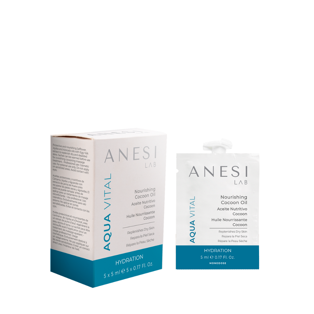 Гелево-масляний  концентрат для  живлення шкіри  обличчя NOURISHING  COCOON OIL  Anesi Lab 5X5 мл Дніпро - фото 1
