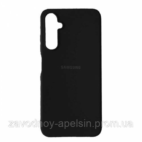 Samsung A35 A356 A34 Чохол силіконовий Мікрофібра (чорний) Одеса - фото 1