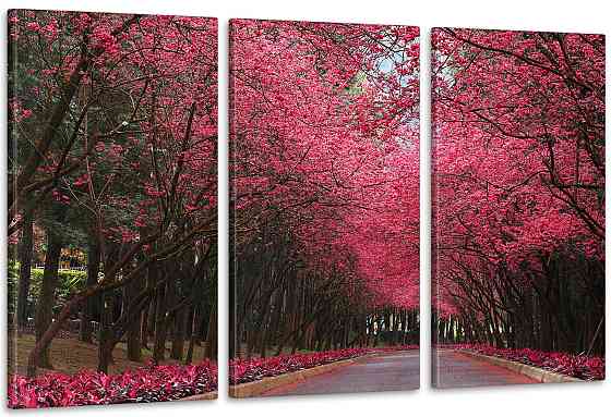 Модульна картина Парк Сакури Аrt-174_3А Київ