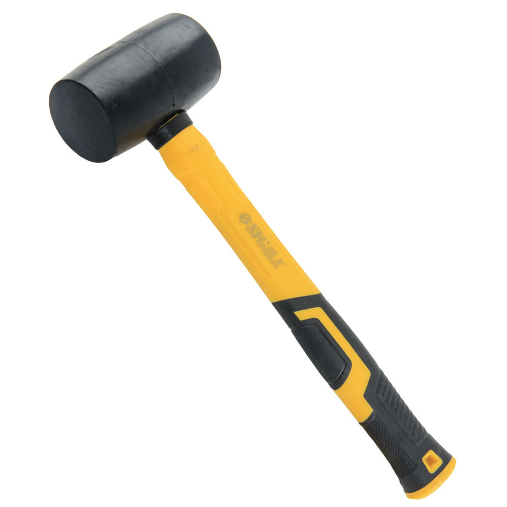 Sigma Киянка резиновая чёрная 340г фиберглассовая рукоятка SIGMA (4317351) Коломия - фото 4