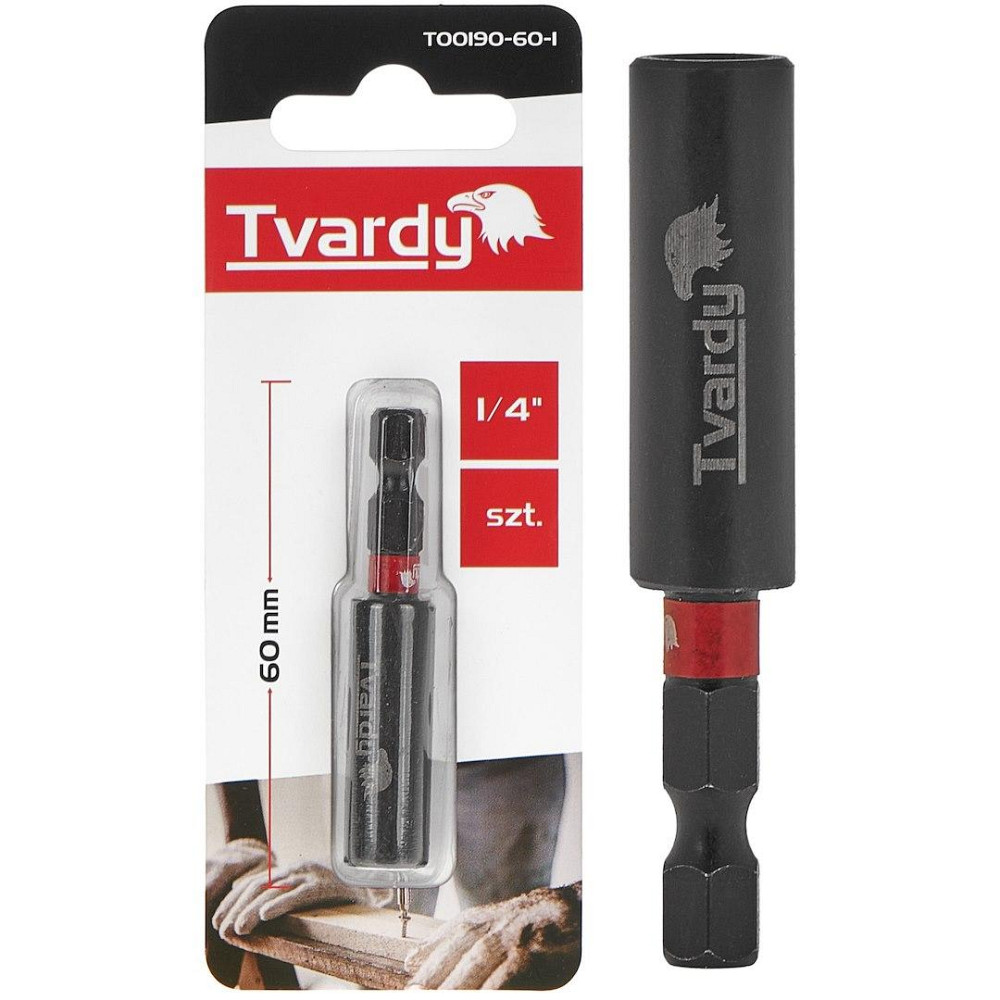 Тримач біт ударний "Tvardy" магнітний прямий  60 мм Київ - фото 1