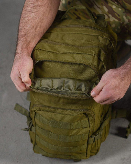 Тактический штурмовой рюкзак thirst oliva ПР2725 Одесса - изображение 4
