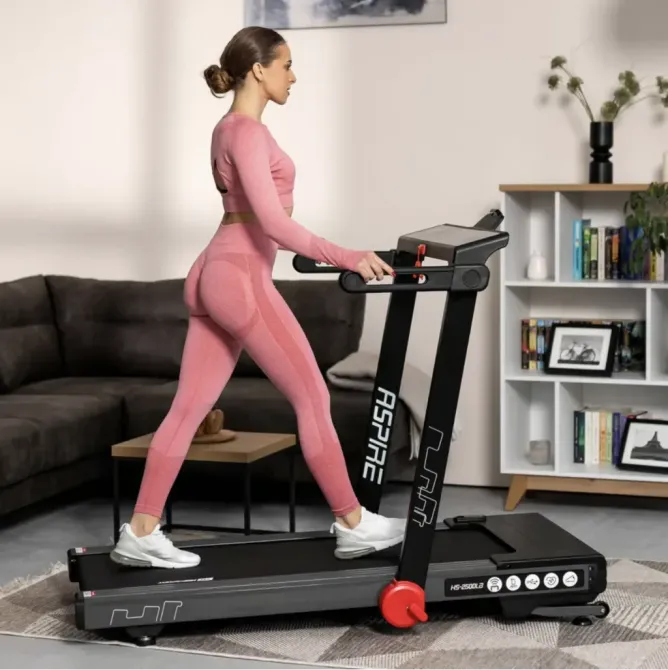 Беговая дорожка электрическая Hop-Sport HS-2500LB Aspire черный Киев - изображение 3