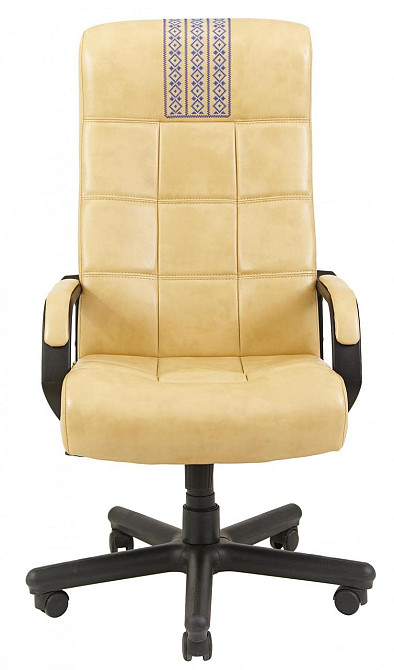 Офисное Кресло Руководителя Richman Virginia Titan Yellow (Без Принта) Пластик Рич М3 MultiBlock Бежевый Днепр - изображение 2
