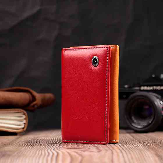 Стильний жіночий гаманець із якісної натуральної шкіри ST Leather 19460 Різнокольоровий Київ