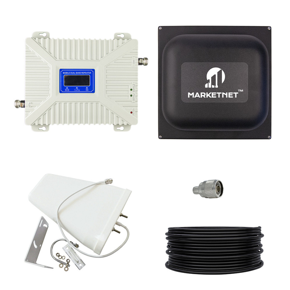 Репитер 3-диапазонный 900/1800/2100 МГц, усилитель мобильной связи с покрытием 150 м2 с наружной антенной Киев - изображение 1