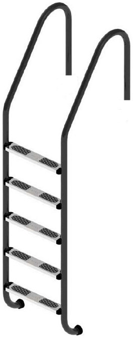 Сходи для басейнів Flexinox Standard Nero (5 сходинок) Black. AISI-316L Київ - фото 3