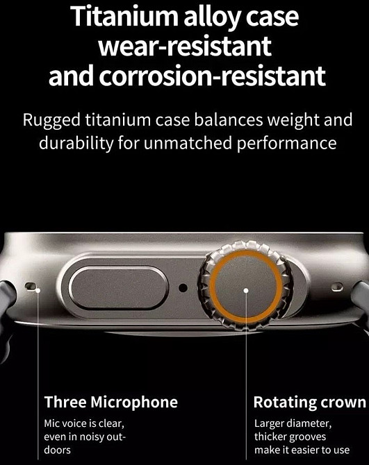 Новые Смарт часы ZD 8 Ultra Max Киев - изображение 4