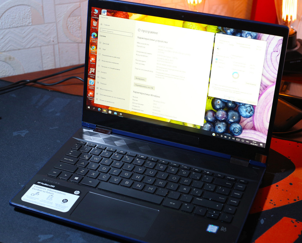 HP Pavilion x360 14-cd0xxx 14 FHD IPS Сенсорный Трансформер Ноутбук  i3-8130u / 8 gb / Ssd 128 gb + 1tb hdd Киев - изображение 2