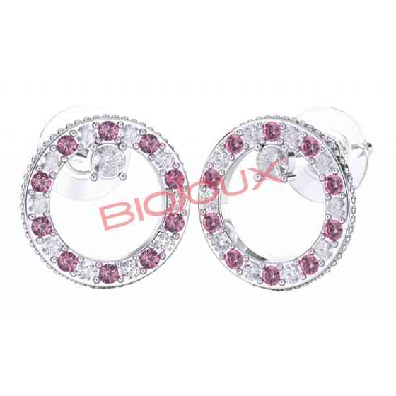 Модна біжутерія жіночі сережки, Сталеві сережки з медичного сплаву сучасний дизайн DM-79 Івано-Франківськ