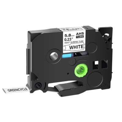 Стрічка для принтера етикеток UKRMARK трубка термозбіжна сумісна з HSe-211, 5,8мм х 1,5м, black on white (900381) Вінниця - фото 1