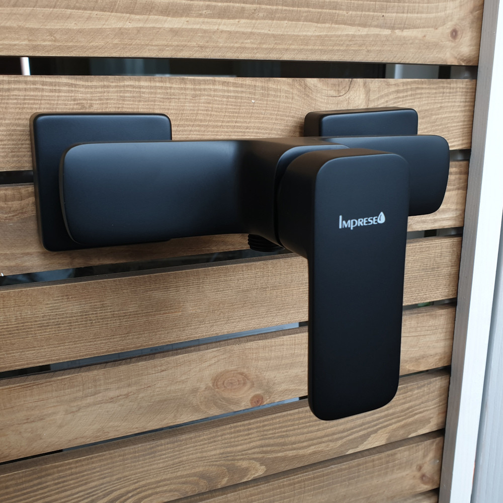 Змішувач для душу IMPRESE BILOVEC (15256) чорний Київ - фото 5