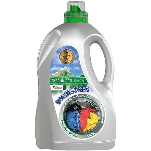 WASH&FREE Гель для прання "Гірська свіжість" 5л. Гостомель - фото 1