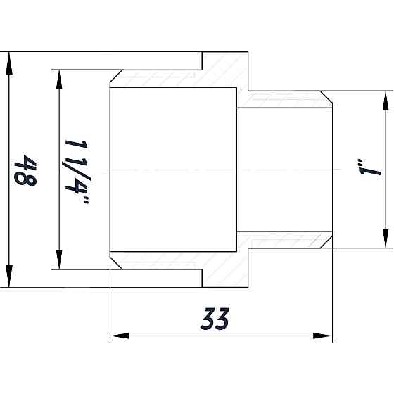 Ніпель редукційний 1 1/4″х1″ЗЗ нікельований NN652S OPTIMUM Киев