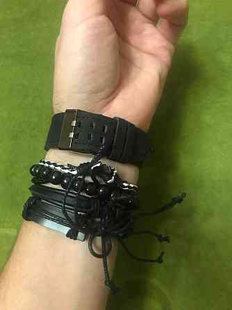 Часы мужские LIANDU Black + браслеты Киев