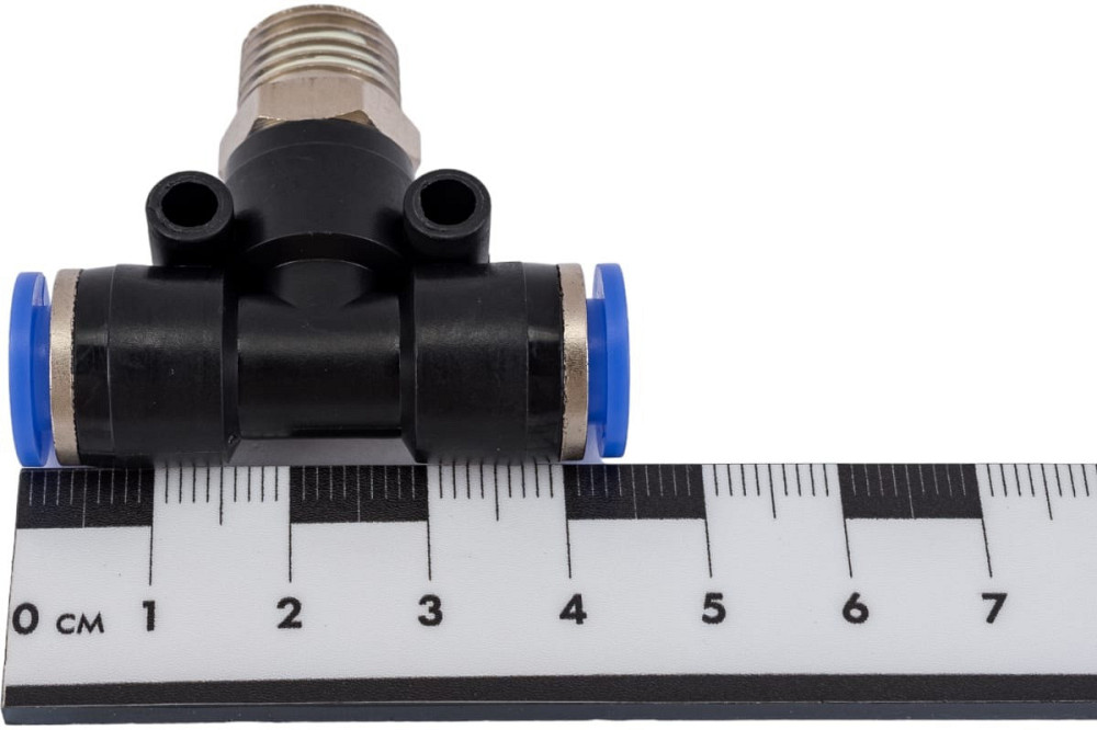 Фітинг Т-подібний для пластикових трубок 6мм із зовнішньою різьбою 1/4 " Одеса - фото 4