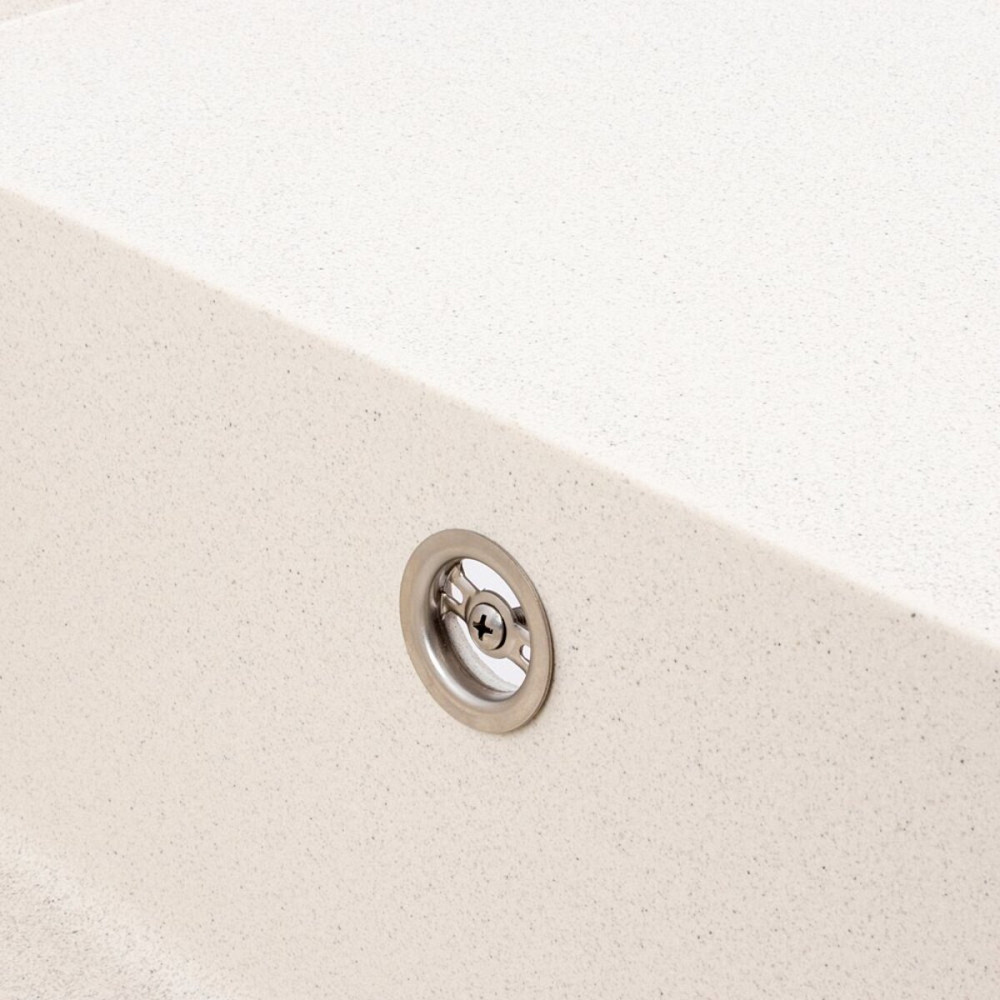 VALESO Гранітна мийка VALESO GALANS 7850 матова Біла в крапку Киев - изображение 7