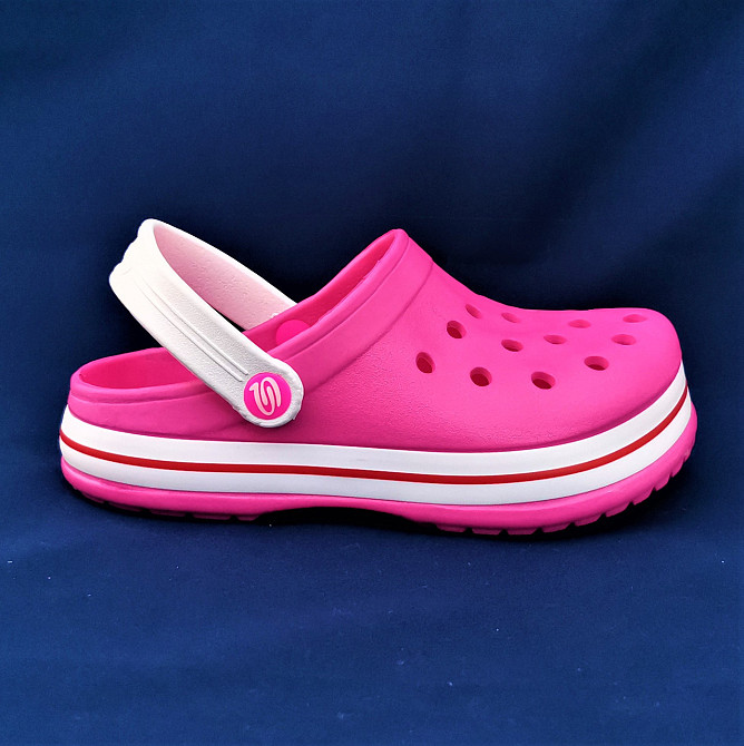 Женские Тапочки CROCS Розовые Кроксы Шлёпки Сланцы (размеры: 41) Днепр - изображение 6