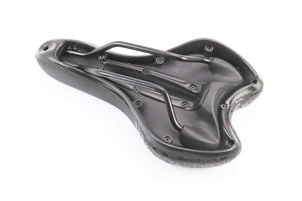 Сидіння MTB 270x160мм, чорно-біло-зелене "GEL" Київ - фото 2